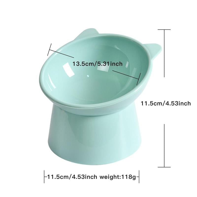 Elevated Pet Feeding Bowl, 1/2/3 Counts Cat Shaped Raised Stand Food Bowl for Kittens Dogs, Pet Neck Protection Tall Feeding Bowl with Stand, Pet Supplies