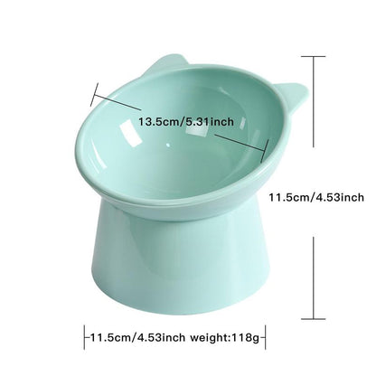 Elevated Pet Feeding Bowl, 1/2/3 Counts Cat Shaped Raised Stand Food Bowl for Kittens Dogs, Pet Neck Protection Tall Feeding Bowl with Stand, Pet Supplies