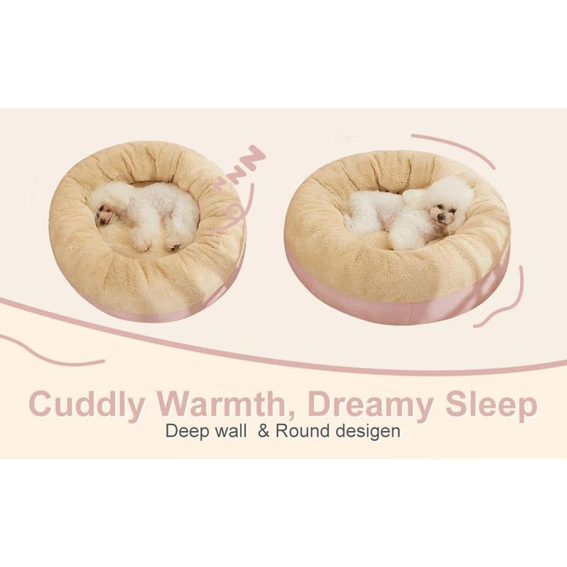 Washable Cozy Pet Donut Bed - Anti-Slip Comfort