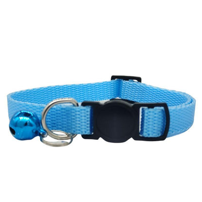 Colorful Breakaway Pet Collar Set - 12 Safety Buckle Nylon Collars for Puppies and Kittens in Mixed Colors