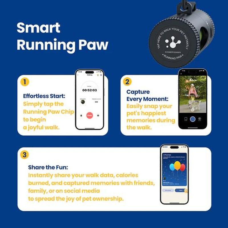 Pawview Smart Poop Bag Dispenser with Portable Retractable Design Built-In Flashlight NFC Tracking Durable Foldable Scooper for Easy Pet Waste Cleanup