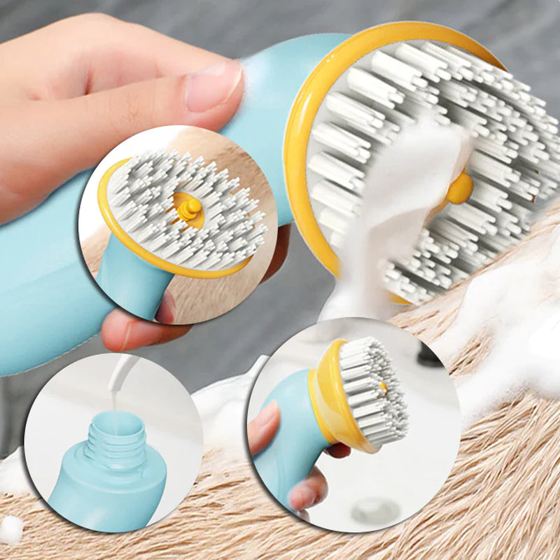 New Hand-Held Pet Bath Brush Bath Brush Cleaning Pet Shower Hair Grooming Cmob Dog Cleaning Tool Pet Supplies