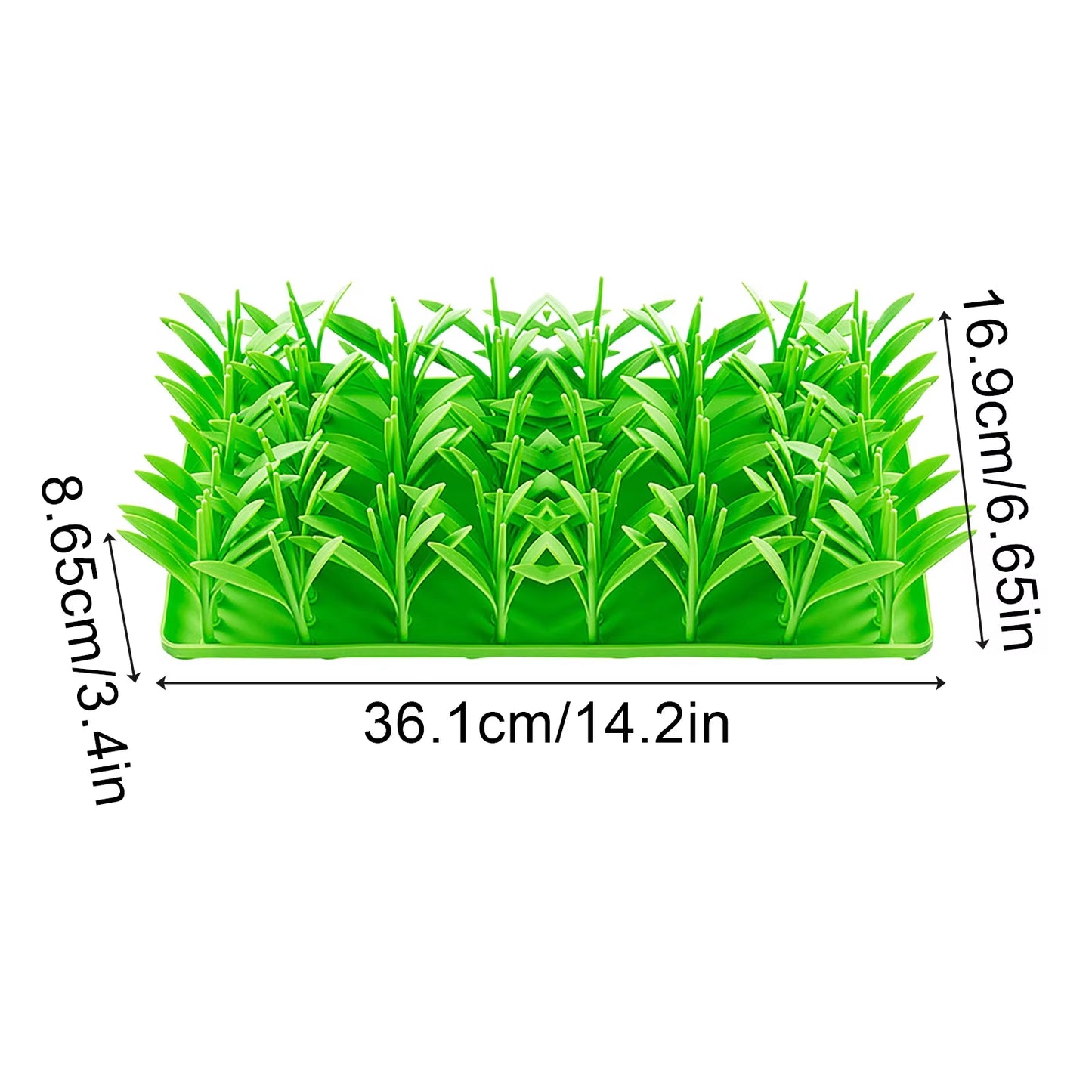 Meadow Design Pet Slow Feeding Mat Creative Grass Design Licking Mat Cat and Dog Eating Non-Slip Slow Feeding Mat