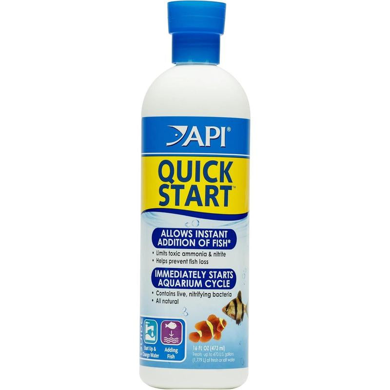 API QUICK START Freshwater and Saltwater Aquarium Nitrifying Bacteria 16-Ounce Bottle