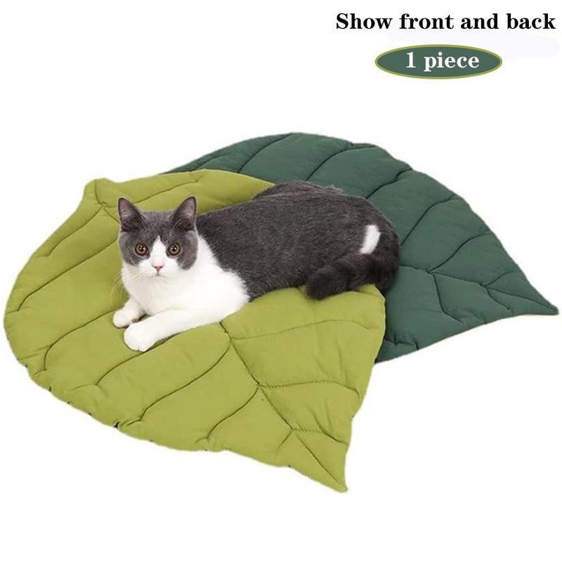 Leaf Shaped Pet Mat, 1 Count Washable Pet Bed, Pet Supplies for Small, Medium, Large & Ultra Large Dogs, Cat Stuff, Dog Stuff, Dog Bed