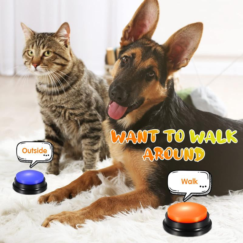 Dog Talking Buttons for Communication Record Button to Speak Buzzer Voice Repeater Noise Makers Party Toys Answering Game