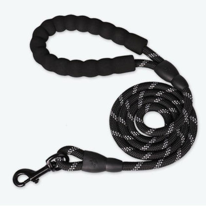 Reflective Dog Leash with Padded Handle for Comfort and Safety - Suitable for Small, Medium, and Large Dogs