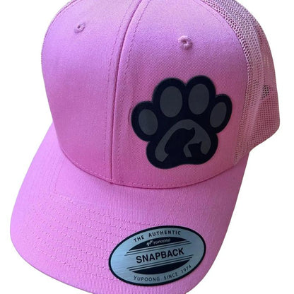 Pow Dog and Cat Hat Yupoong Cap Leather Patch Laser Engraved