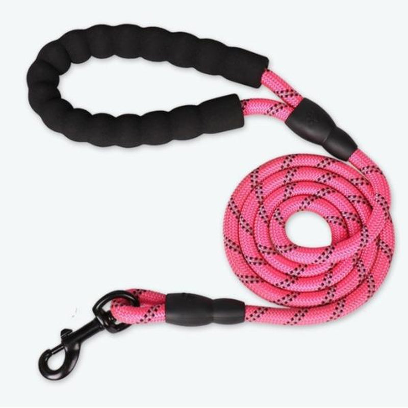 Reflective Dog Leash with Padded Handle for Comfort and Safety - Suitable for Small, Medium, and Large Dogs