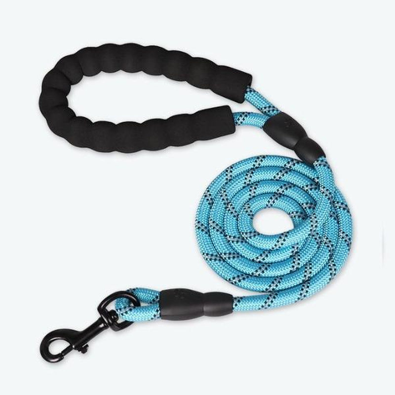 Reflective Dog Leash with Padded Handle for Comfort and Safety - Suitable for Small, Medium, and Large Dogs