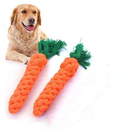 Carrot Shaped Self-Pleasure Pet Chew Toy, 1 Count/ 2 Counts Ropes Braided Chewing Toy for Dogs, Interactive Pets Chewing Toy, Dog Teething Toys