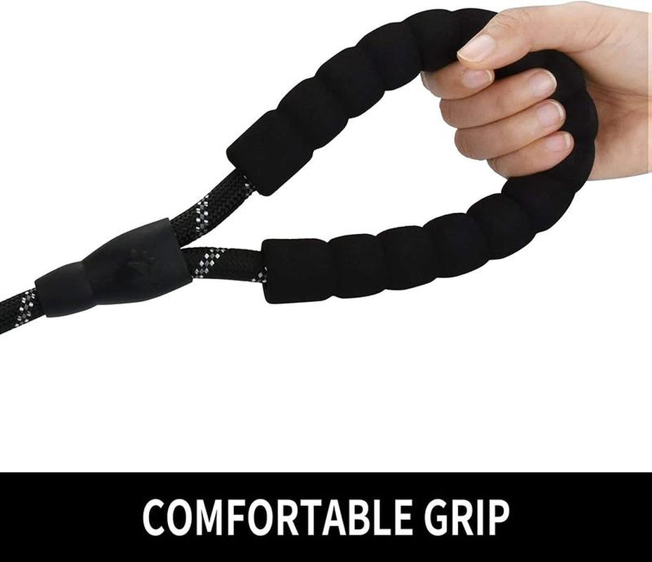 Reflective Dog Leash with Padded Handle for Comfort and Safety - Suitable for Small, Medium, and Large Dogs