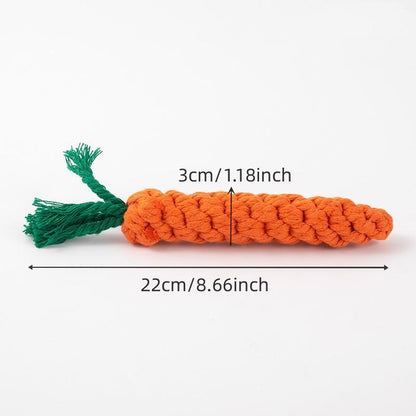 Carrot Shaped Self-Pleasure Pet Chew Toy, 1 Count/ 2 Counts Ropes Braided Chewing Toy for Dogs, Interactive Pets Chewing Toy, Dog Teething Toys