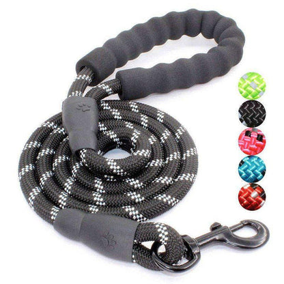 Reflective Dog Leash with Padded Handle for Comfort and Safety - Suitable for Small, Medium, and Large Dogs